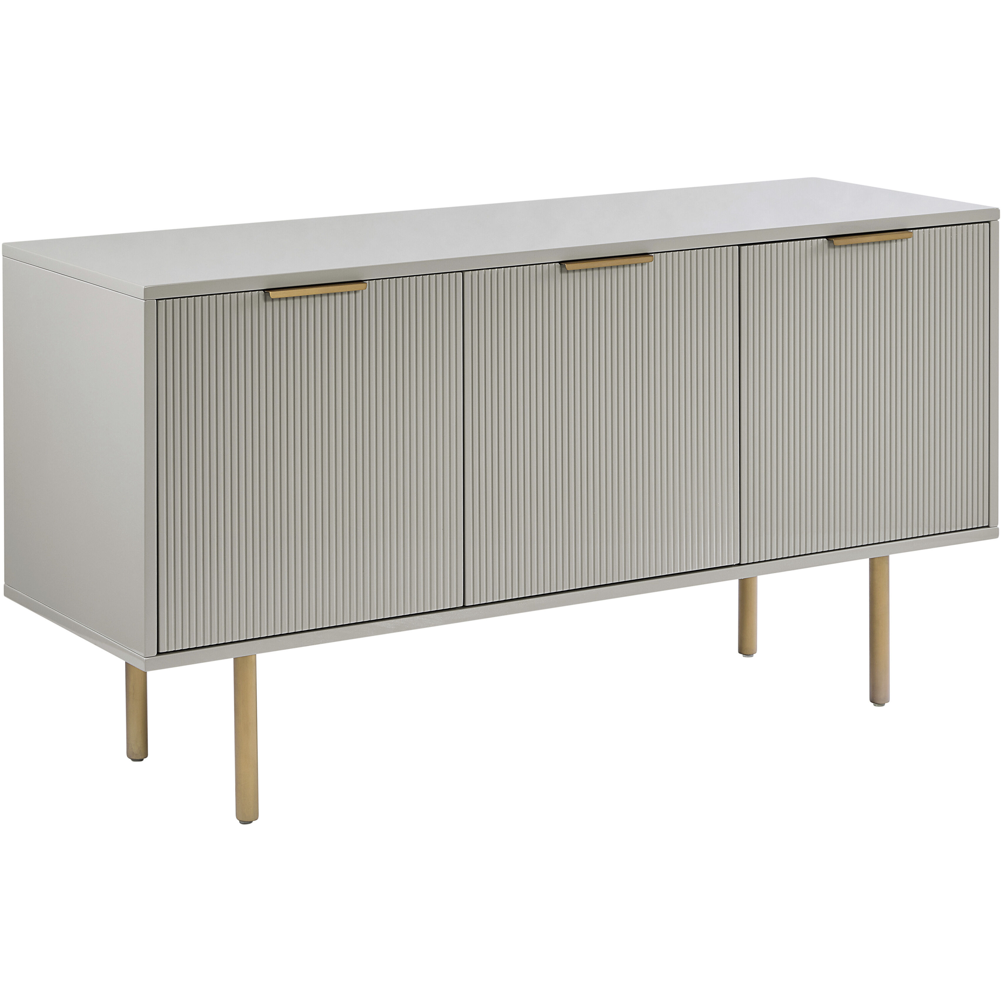 Dorada 57.25 X 19.5 inch High Gloss Grey / Gold Sideboard